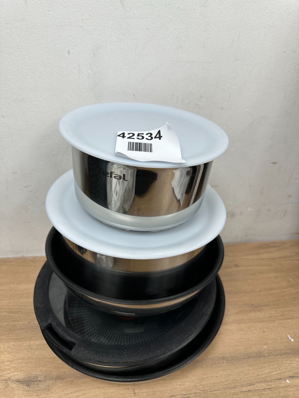 Tefal Ingenio Emotion Stainless Steel Pan Set - Silver