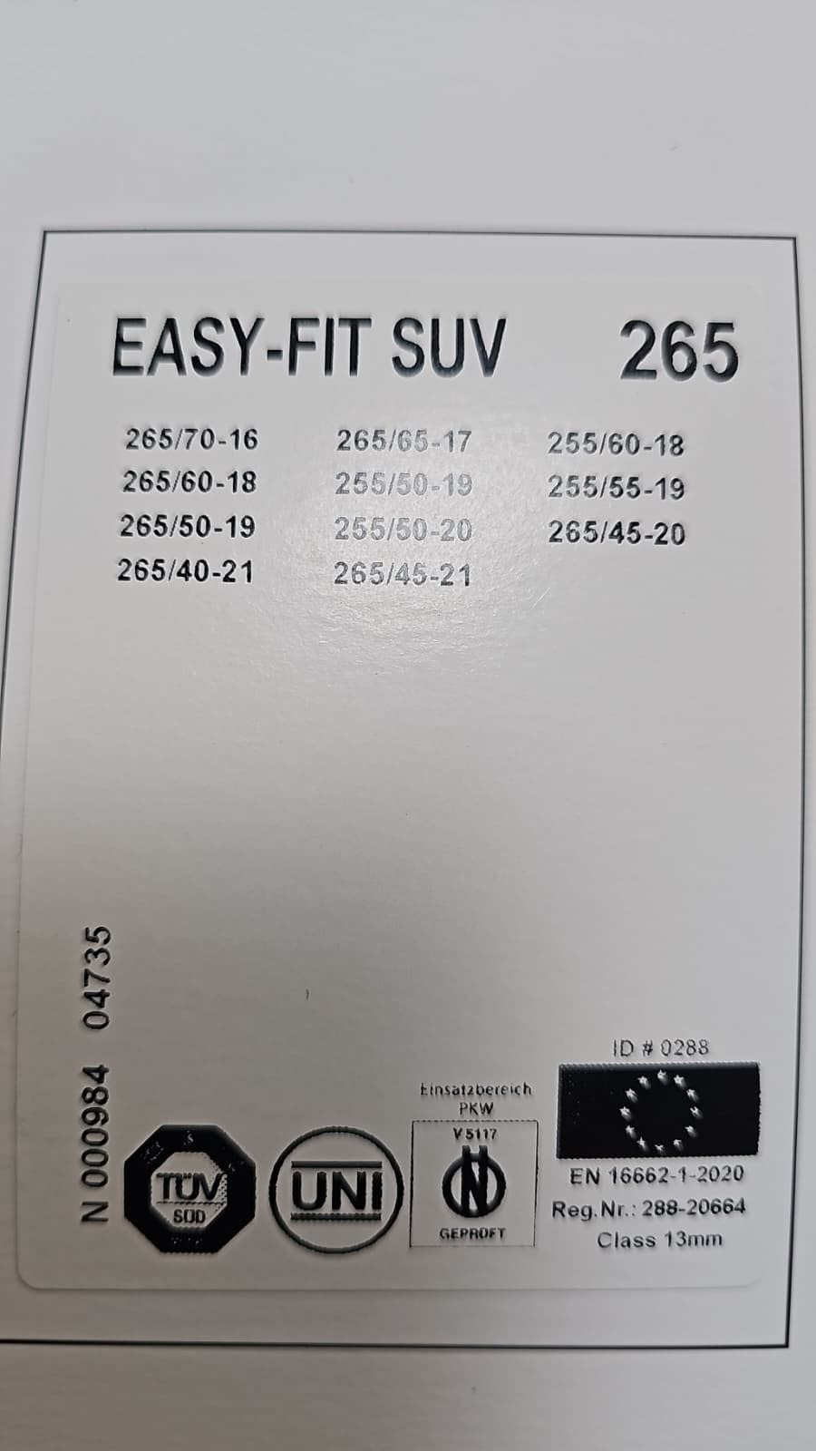 Konig easy fit SUV