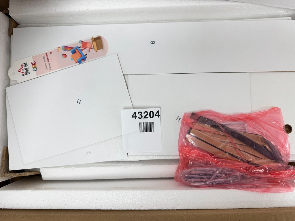 HOMCOM Monitor Stand Riser with 3 Drawers