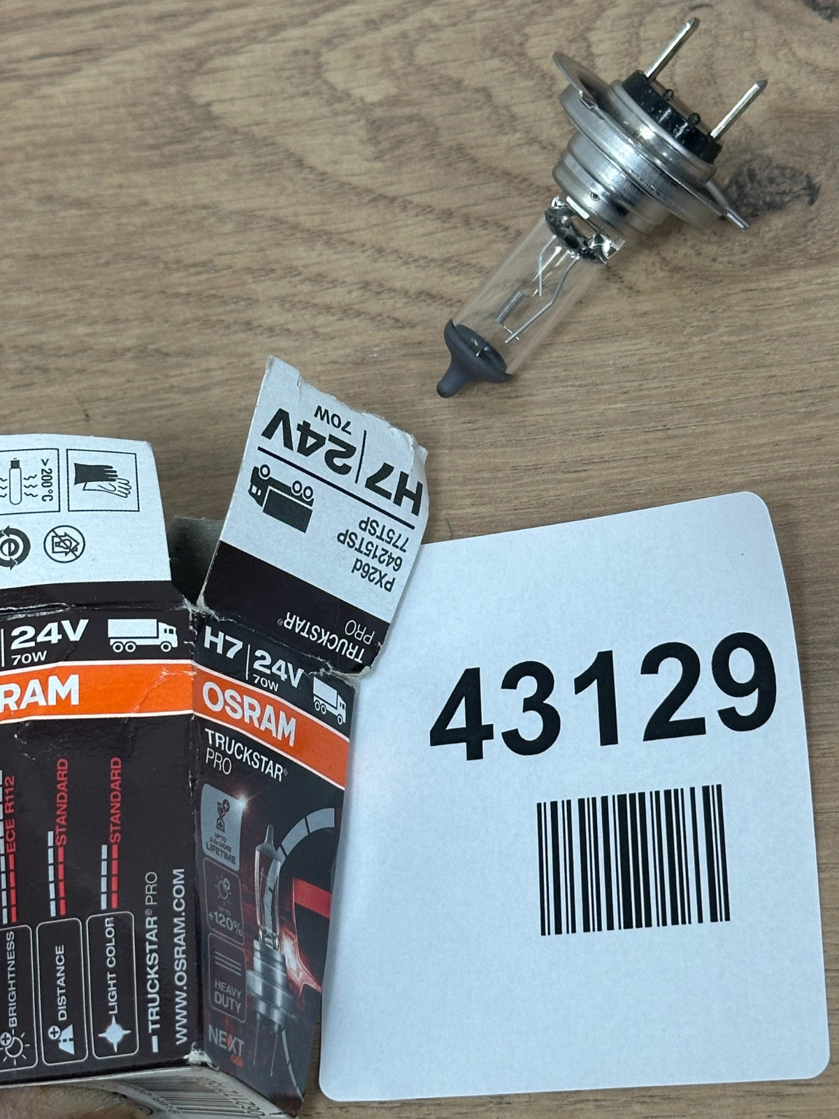 Osram TruckStar Pro H7 24V-The most powerful halogen bulb from Osram
