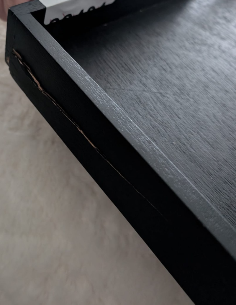 Hanobe Square Large Ottoman Tray: Damaged