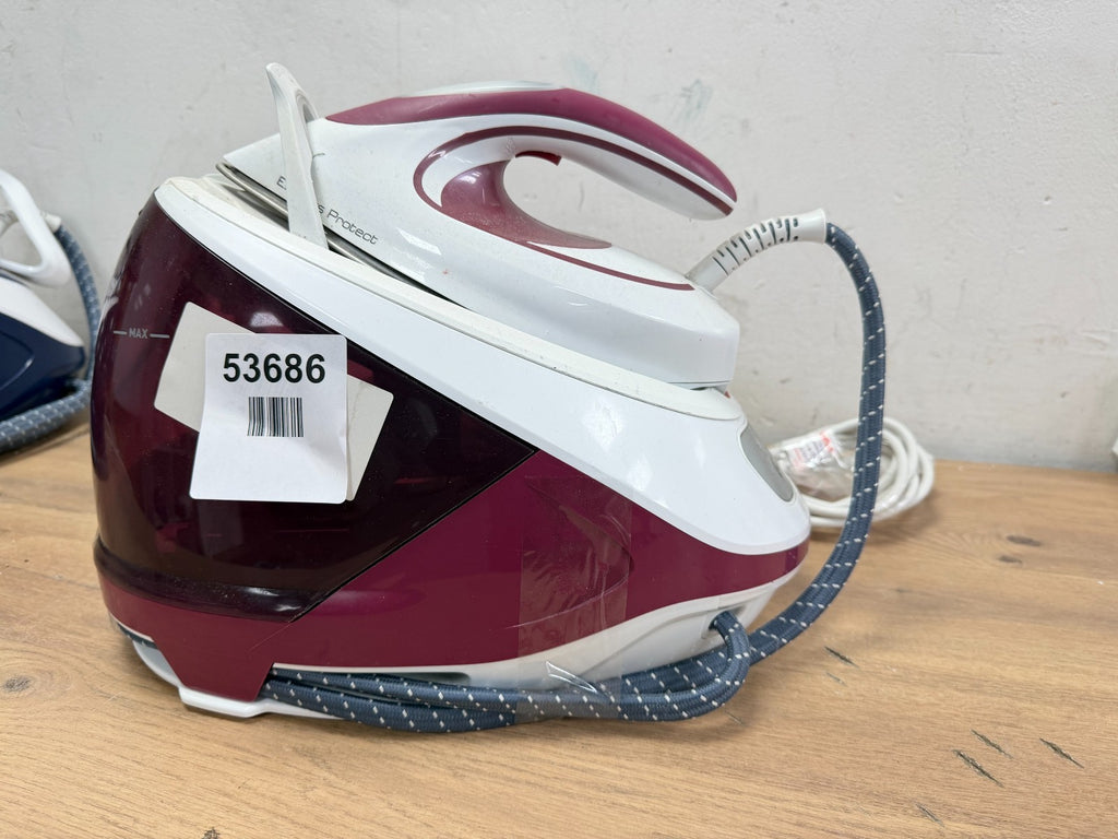 Tefal Express Protect SV9201 Steam Generator Iron - White & Burgundy