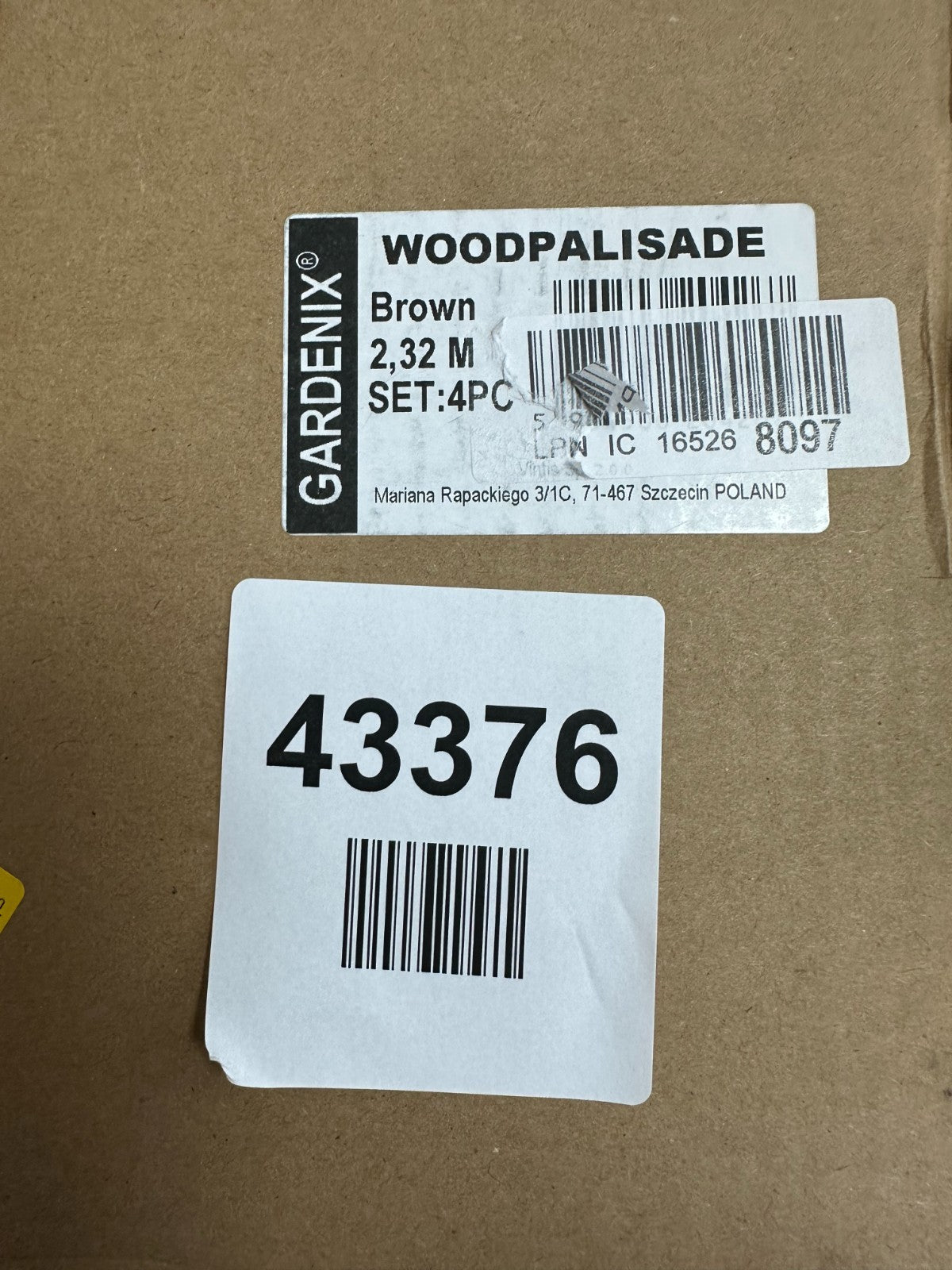 Brown Wood Effect Lawn Edging 2.3m Flexible Plastic Garden Border , Weather Resi