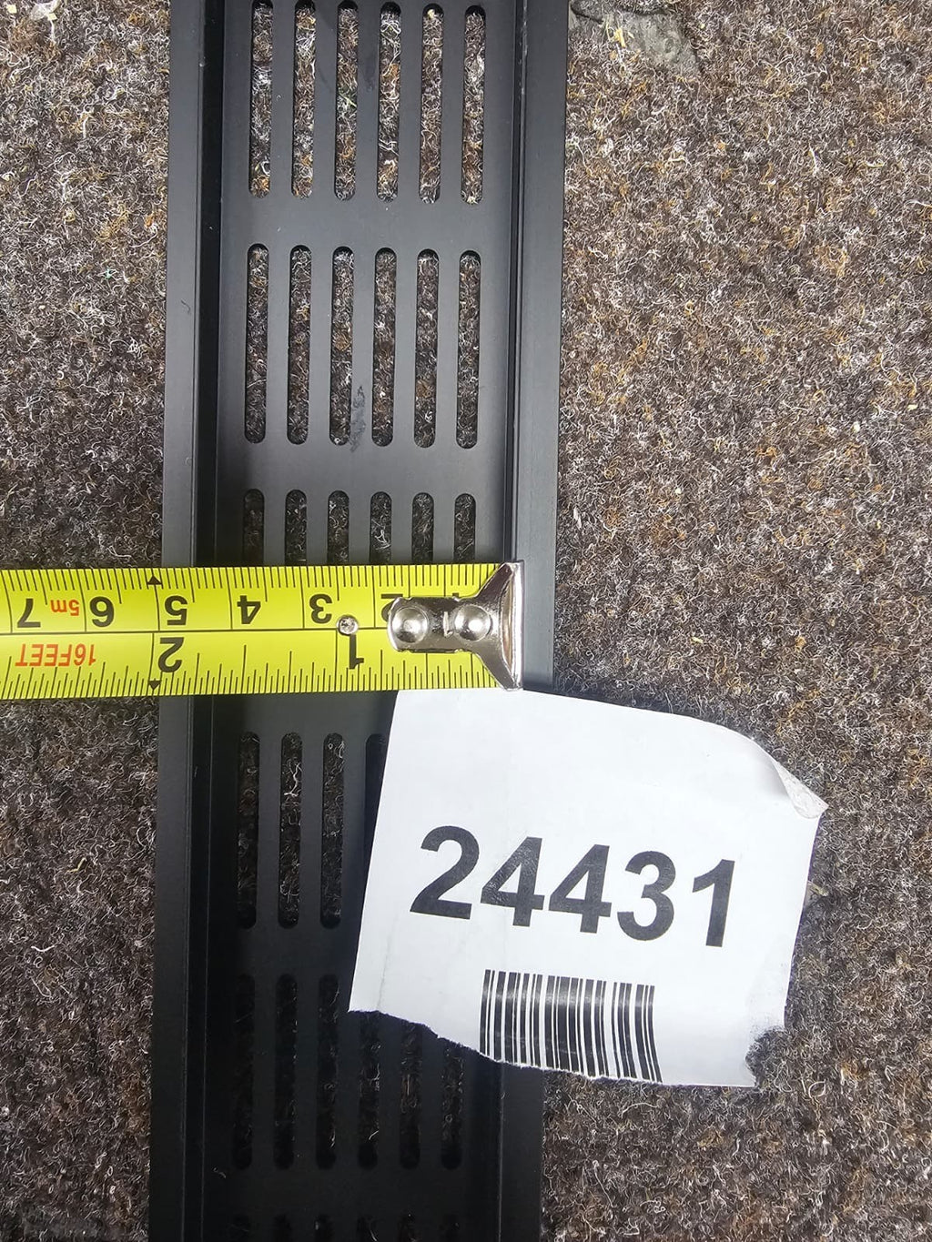 Aluminium vent grill kitchen plinth / worktop heat - black 50x 6 cm — New (other) (photo 3)