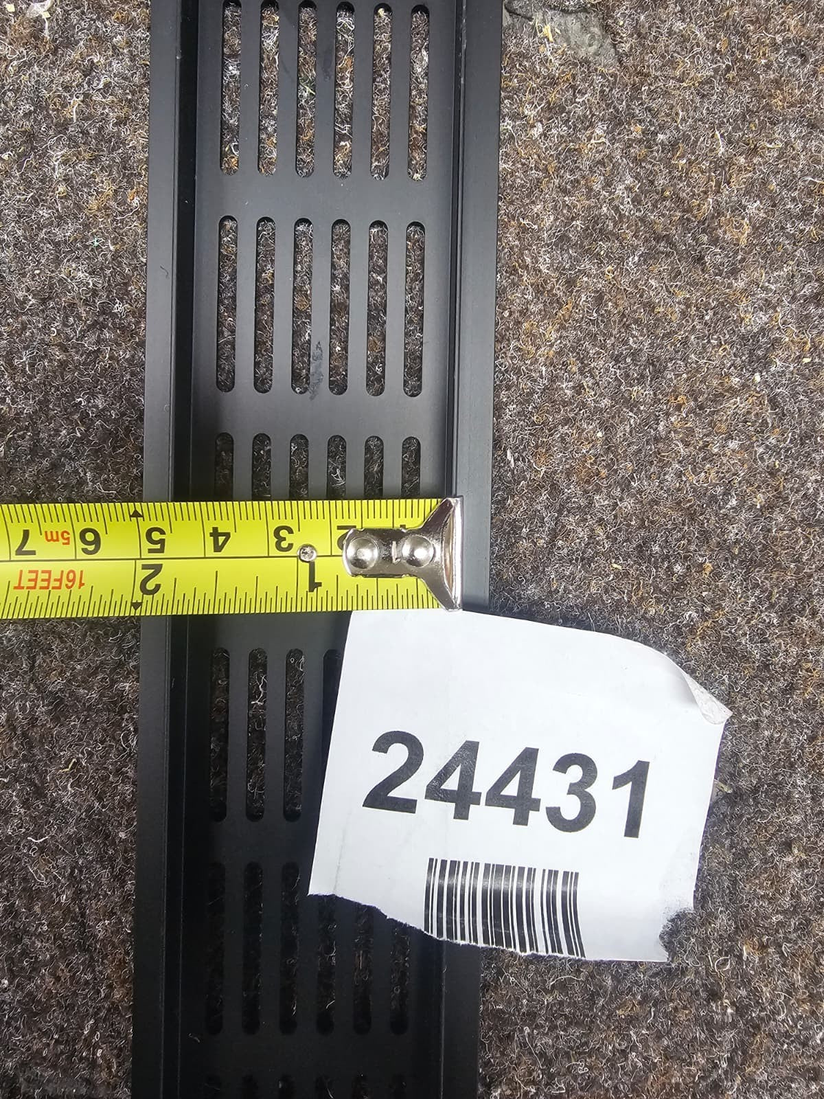 Aluminium vent grill kitchen plinth / worktop heat - black 50x 6 cm — New (other) (photo 3)