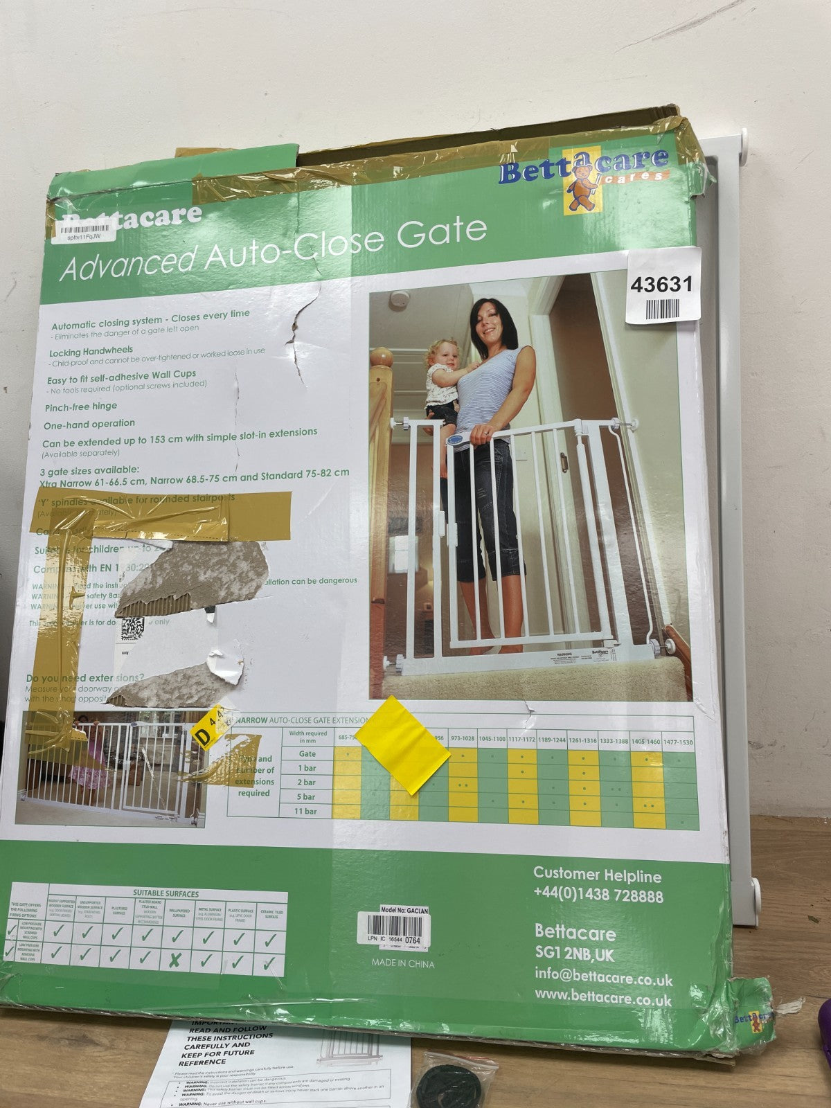 Bettacare Advanced Auto Close Pet Gate - White — New (other) (photo 4)
