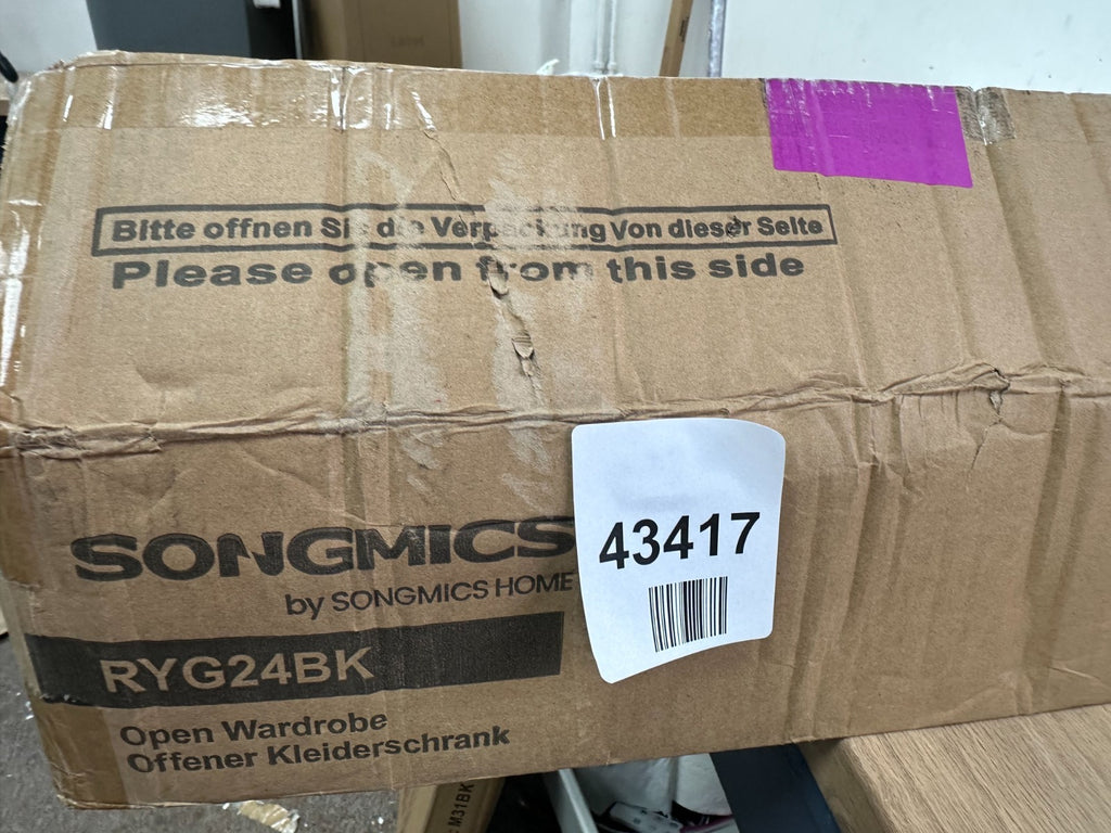 Freestanding Wardrobe, Foldable Closet, Clothes Rails  Songmics RYG24BK