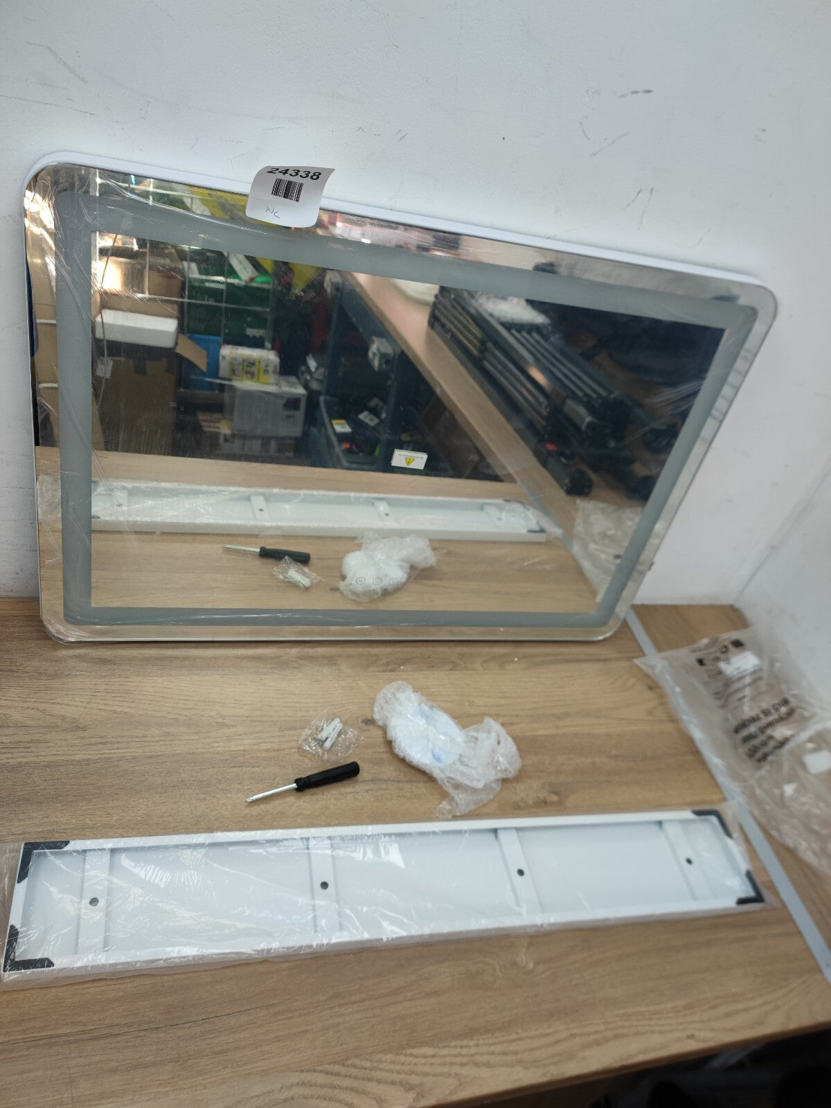 Buildonely Hollywood Make-Up Mirror with Lighting, 80 x 55 cm Makeup Mirror with