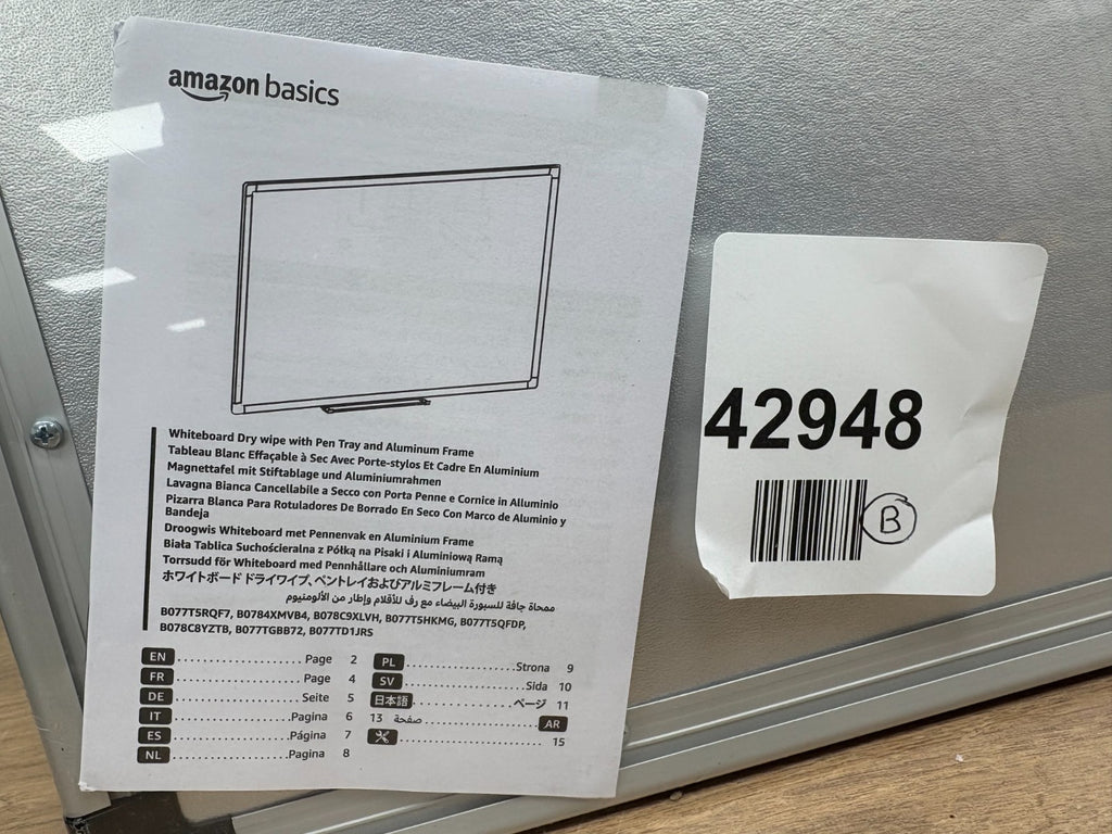 Amazon Basics 120x90cm magnetic whiteboard