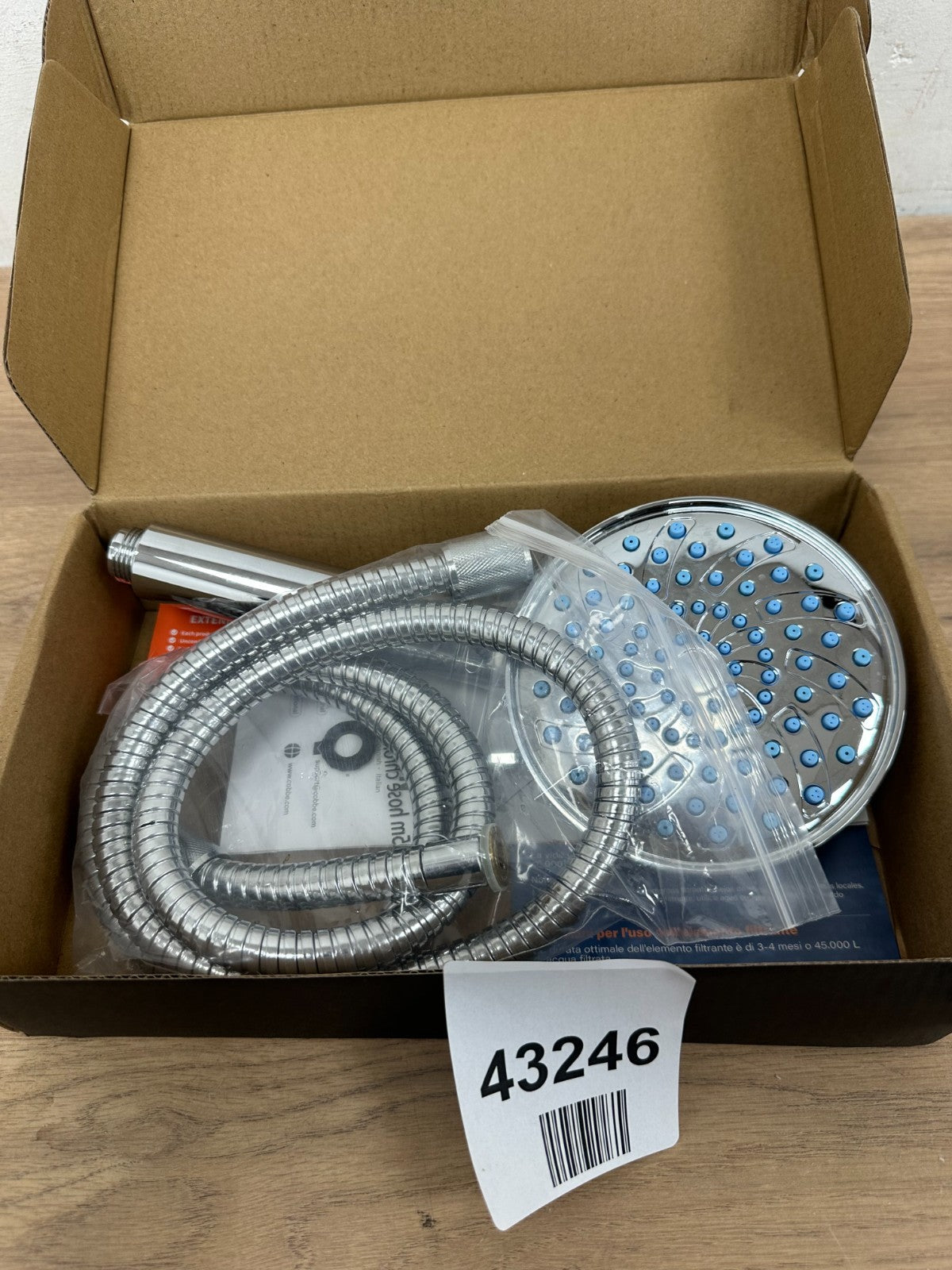 Cobbe Hard Water Filter Shower Head Hose