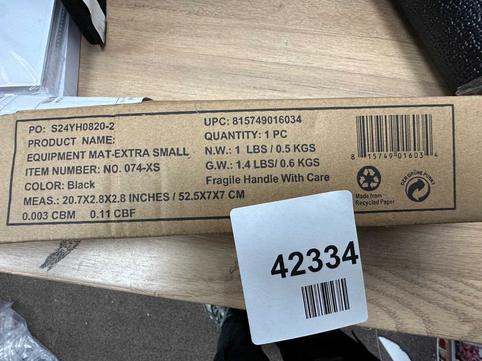 Mat for equipment