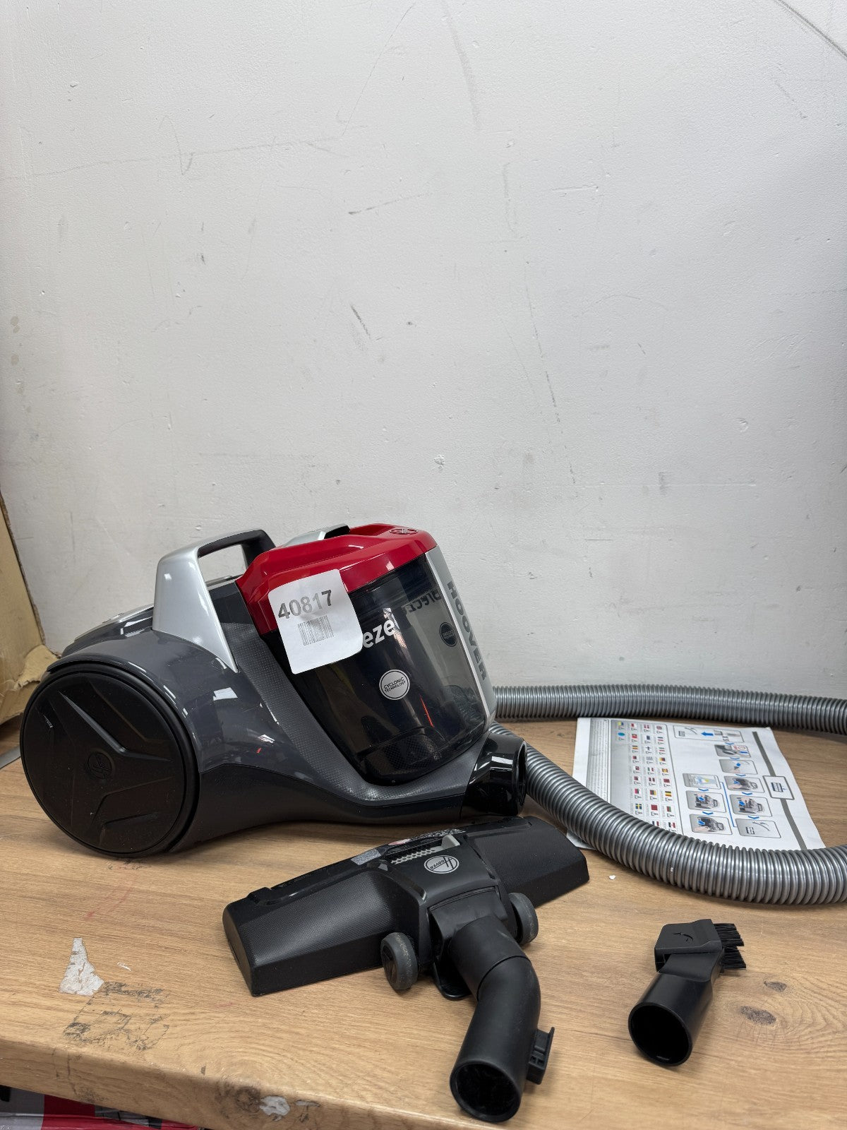 Hoover Bagless Canister Vacuum Cleaner, Cyclonic Technology