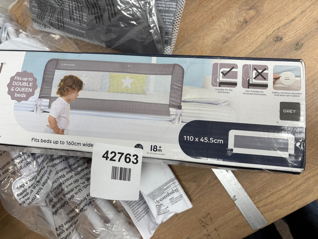 Dreambaby Prague Toddler Bed Rails Guard Foldable, Portable, 110 x 45.5 Cm
