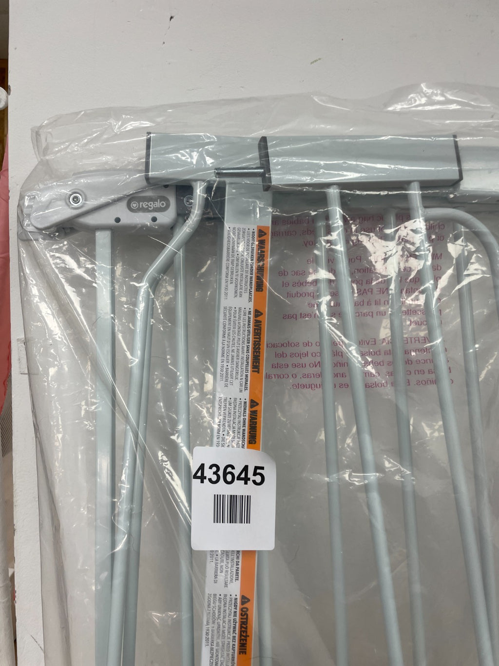 REGALO EASY STEP SAFETY GATE METAL WALK-THROUGH MODEL 1160E DS WHITE — New (other) (photo 2)