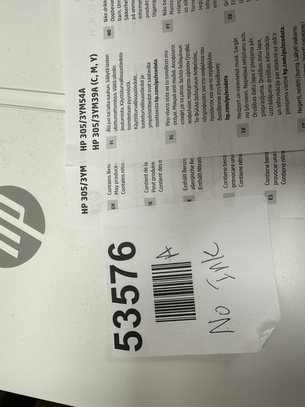 HP DeskJet 4200e Printer- No ink
