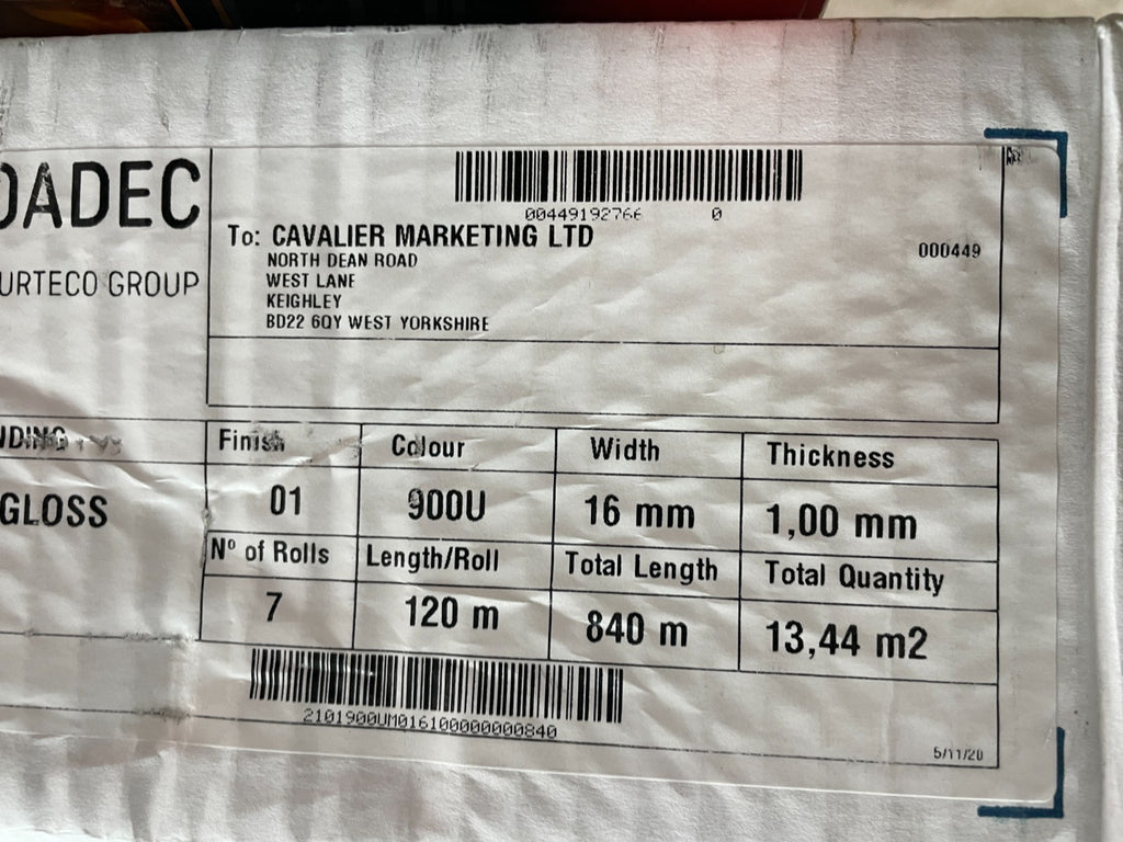 Proadec pvc edge banding strip roll of 120M width 16mm