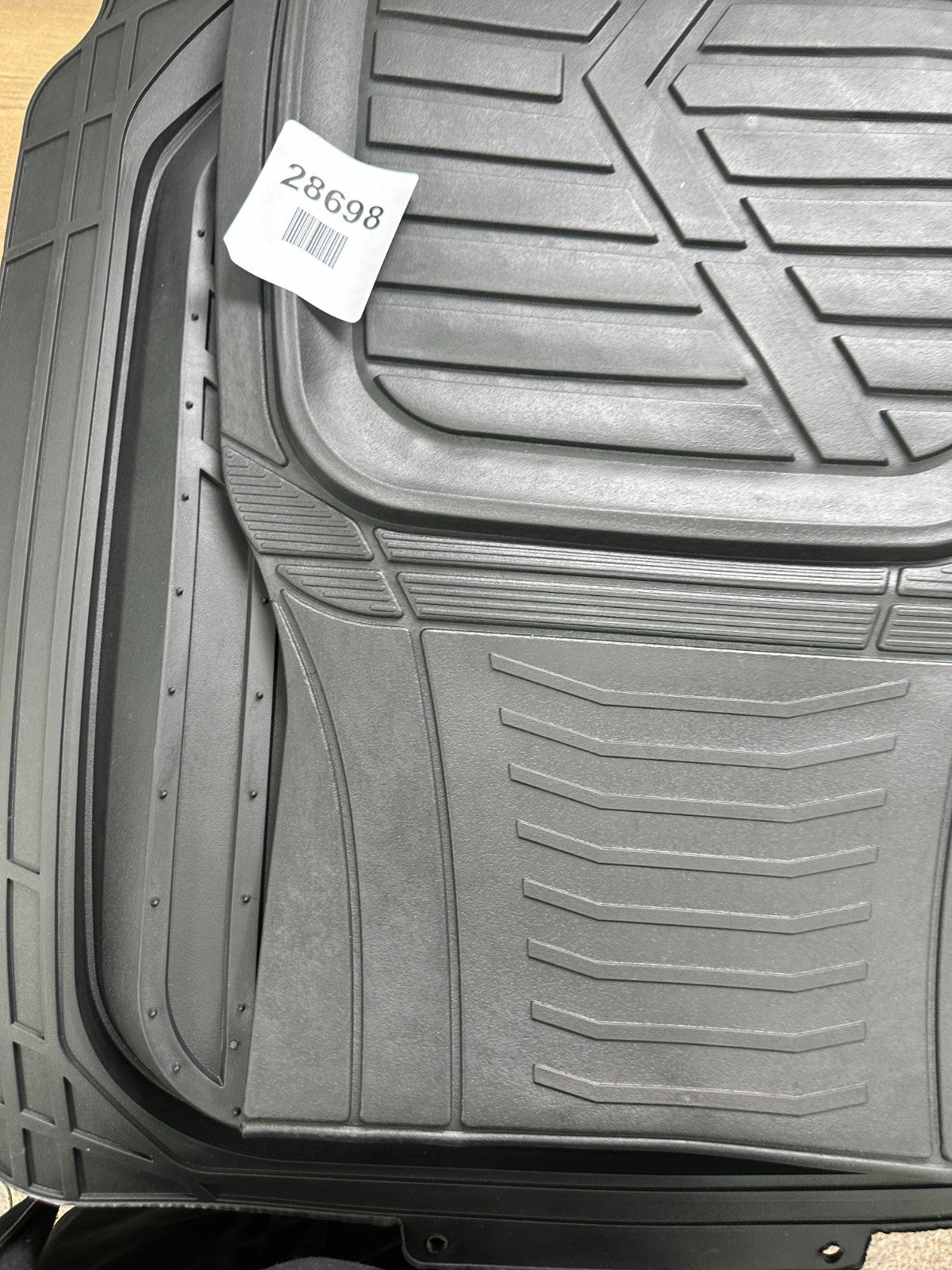 Amazon Basics 3-Piece All-Season Heavy Duty Rubber Floor Mat for Cars