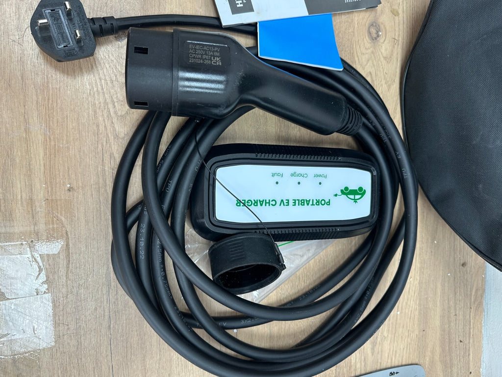 EV Charging Cable 3 Pin Electric Vehicle Car Charger Portable 13A