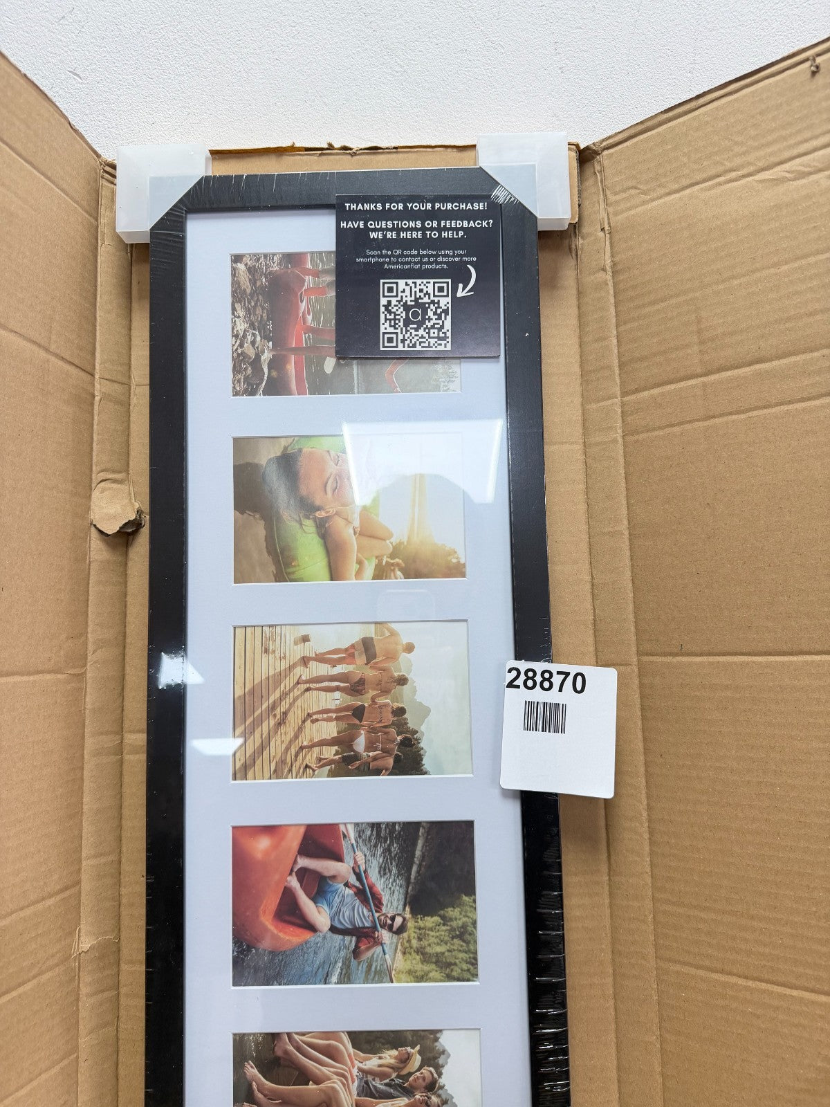 Americanflat 6x4 Collage Photo Frame with Shatter-Resistant Glass - Signature Co