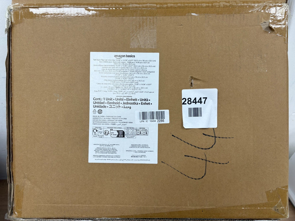 Amazon basics cat litter box