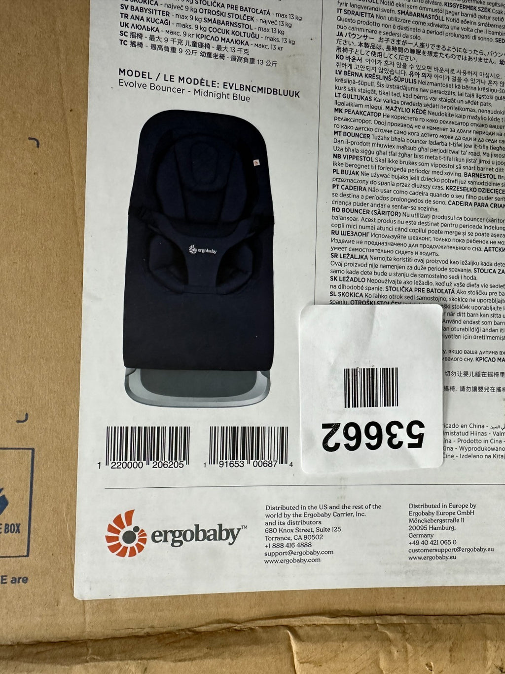 Ergo Baby Evolve 3-in-1 Bouncer Midnight Blue