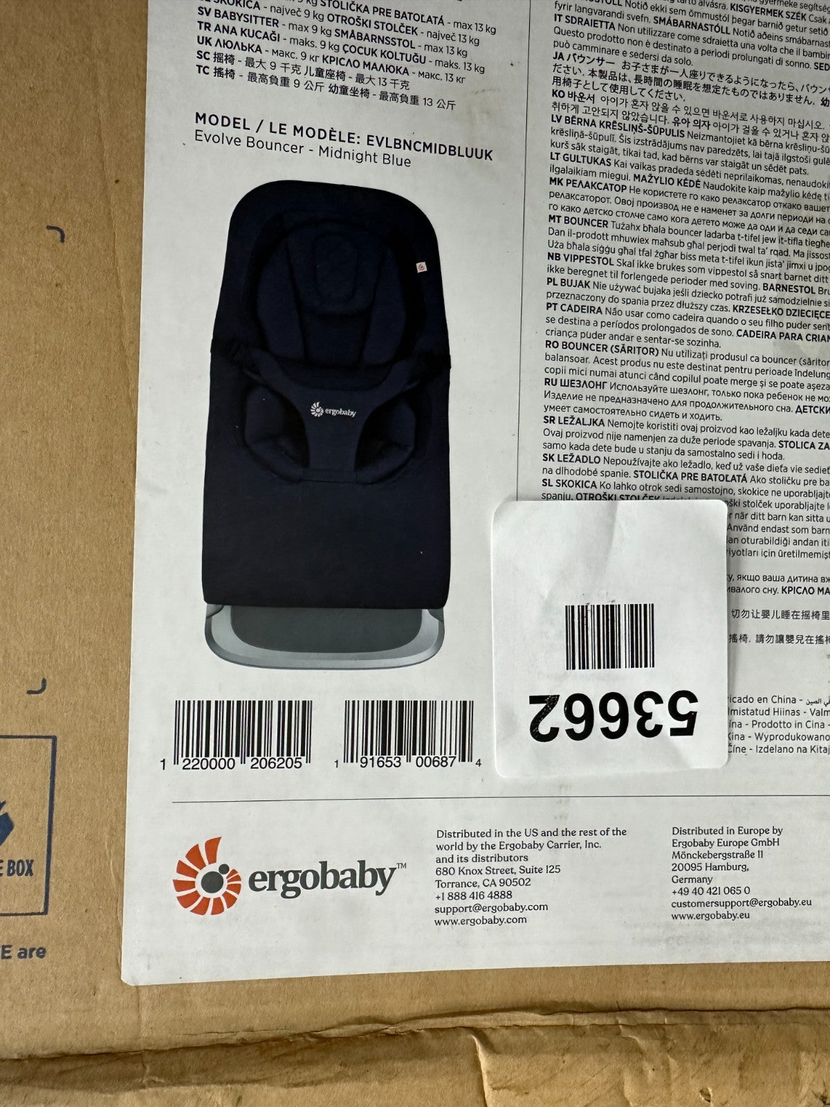 Ergo Baby Evolve 3-in-1 Bouncer Midnight Blue
