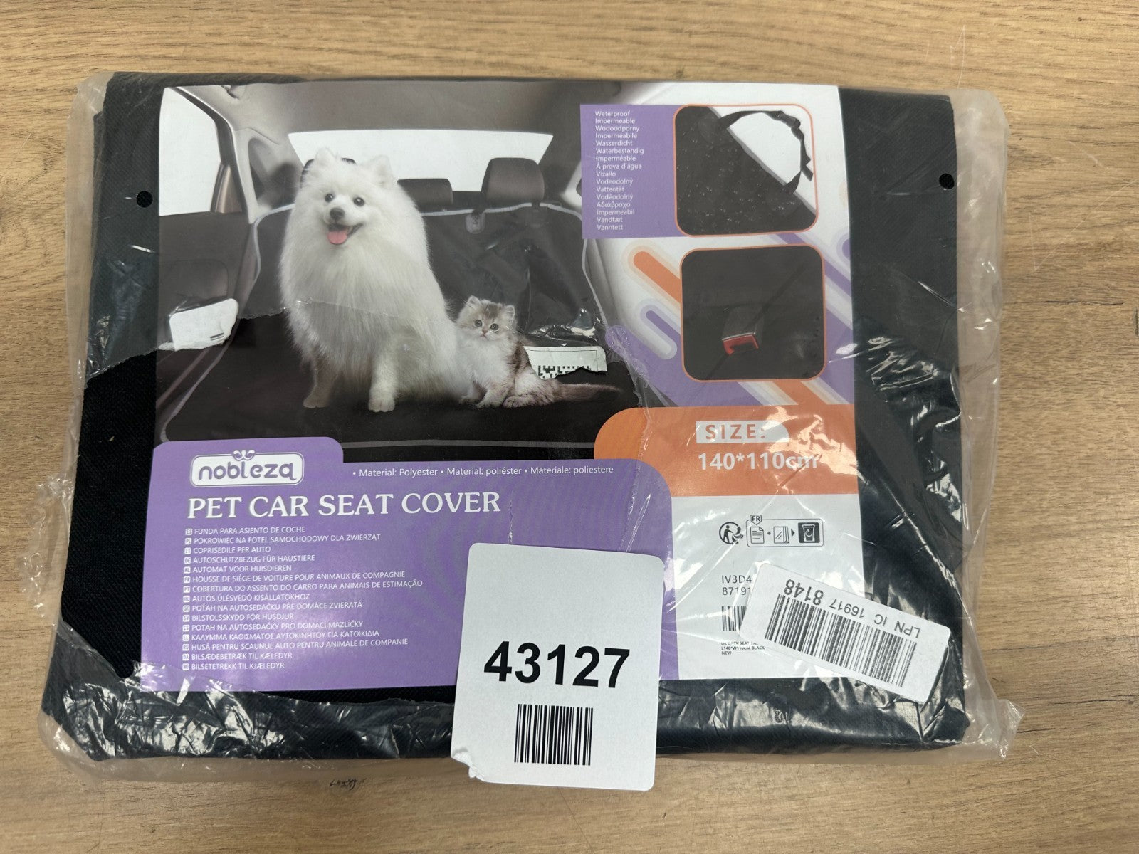 Nobleza Double Dog Car Seat Cover
