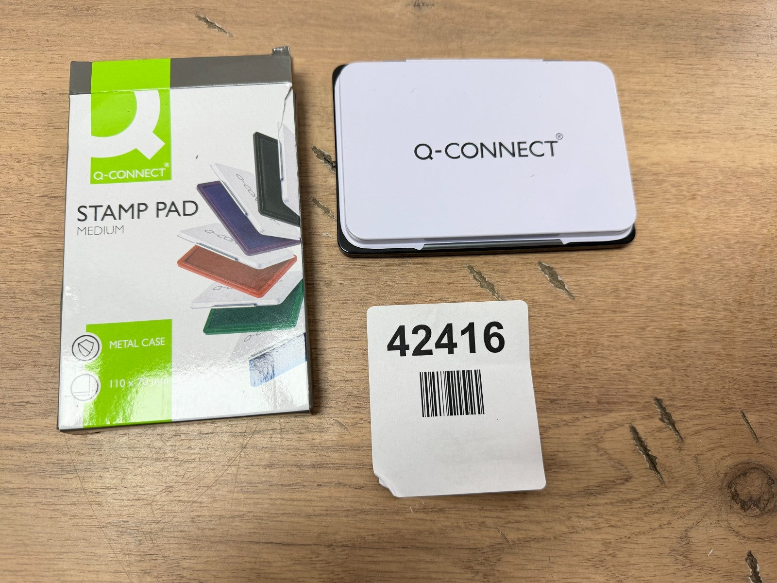 Q-Connect Medium Stamp Pad - Black