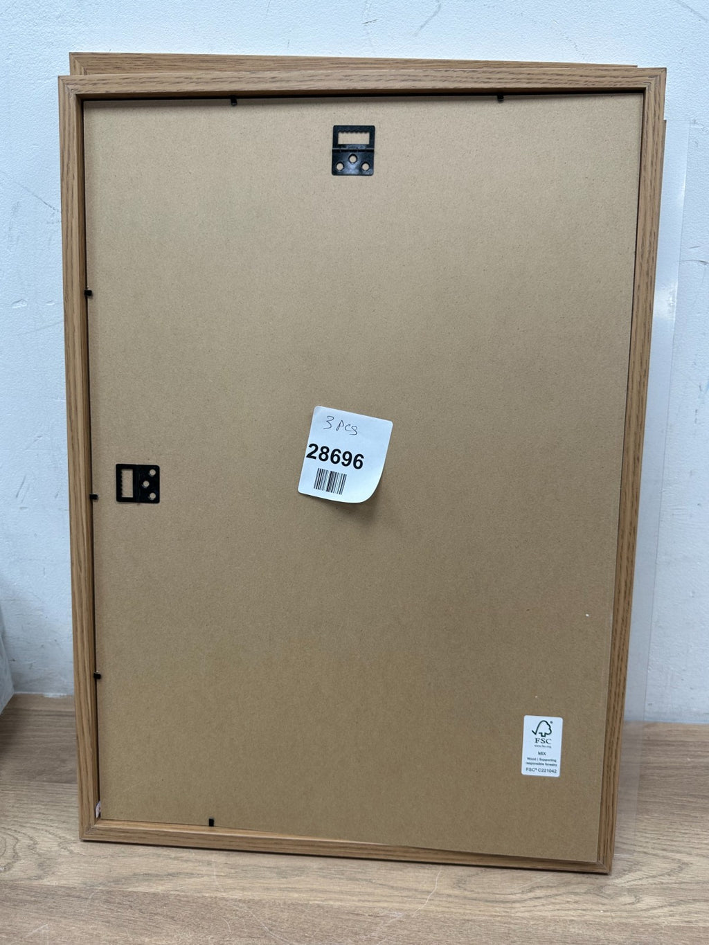 A3 Oak Photo Frames X3 Natural Wood