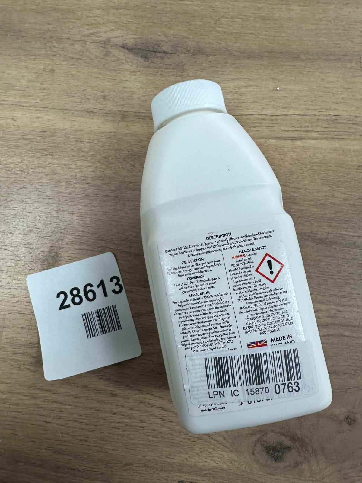Bartoline TX10 Non-flammable Paint & Varnish Stripper