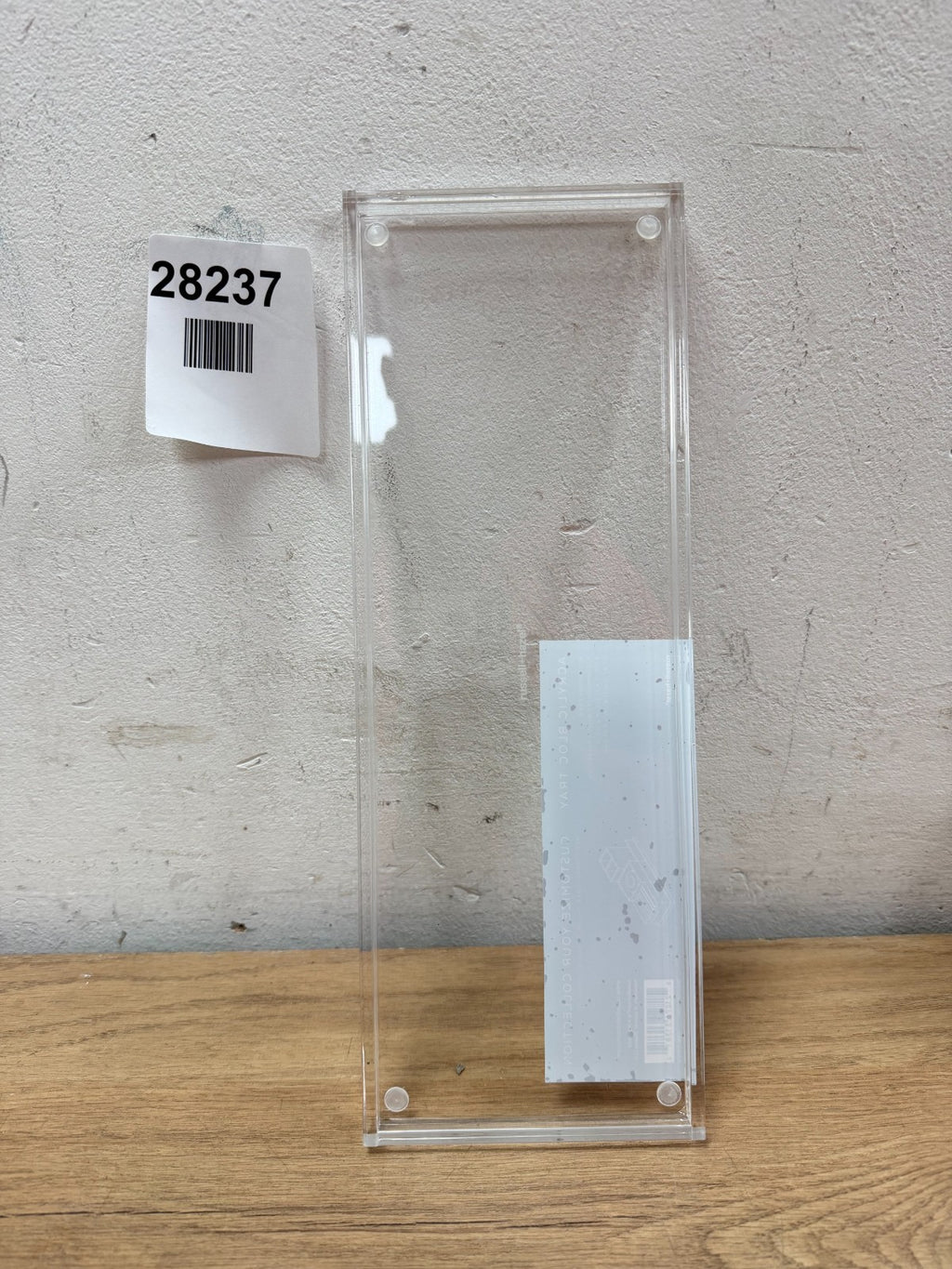 RUSSELL+HAZEL Acrylic Bloc Narrow Accessory Tray, Clear