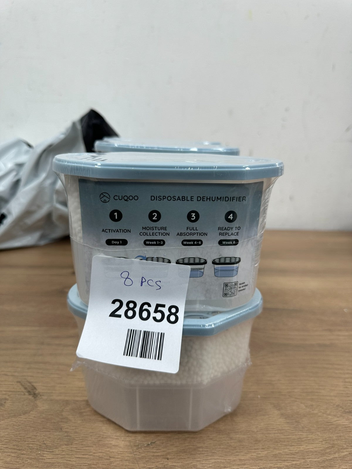 CUQOO Disposable Moisture Dehumidifier Interior Damp Absorber For Home 8 pieces