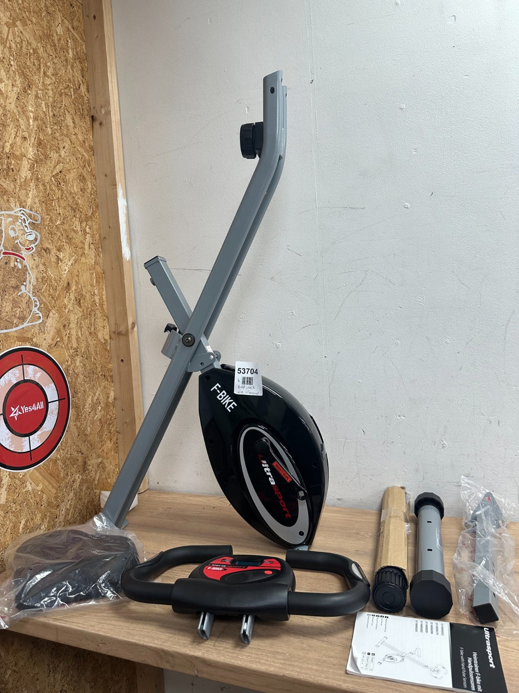Ultrasport  F-bike with hand pulse sensors 331100000022  Fitness Bike - grey