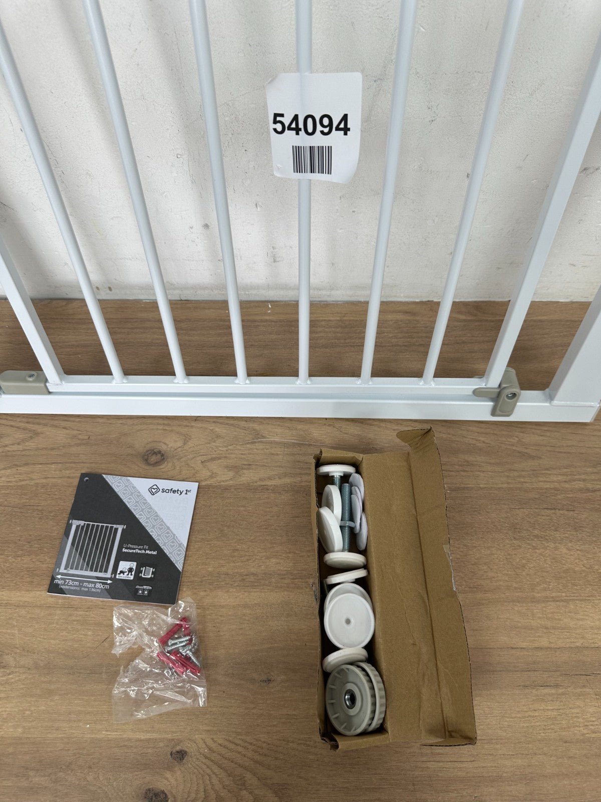 Safety 1st Quick Close+ Baby Stair Gate U-Pressure Fit (min 73 - max 80cm) — Used (photo 4)