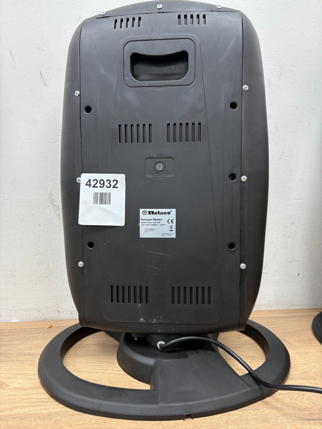Belaco Halogen electric Heater portable heater BEL-HHC20B
