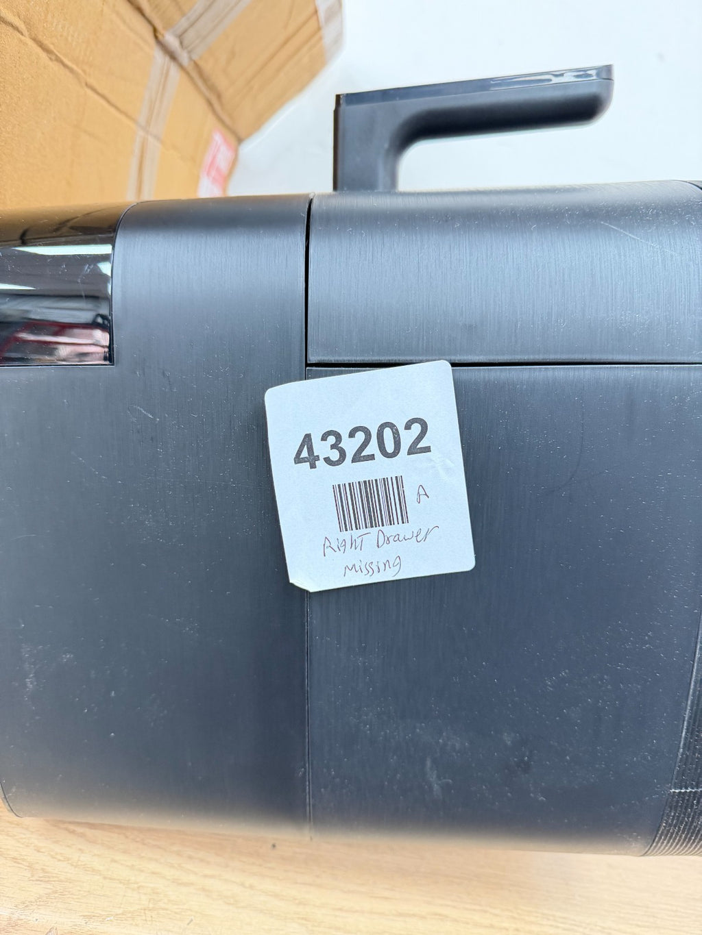 Tefal Dual Easy Fry & Grill Air Fryer - EY9018- Right drawer missing