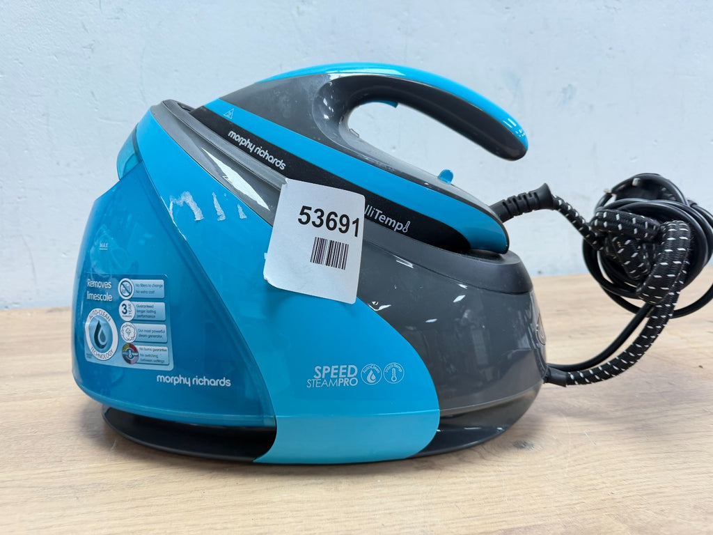 Morphy Richards Speed Pro IntelliTemp 332103 Steam Generator Iron Black & Teal