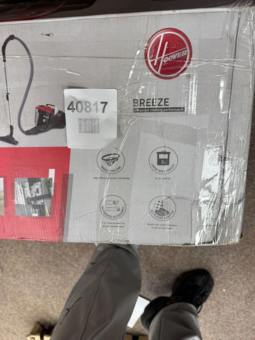 Hoover Bagless Canister Vacuum Cleaner, Cyclonic Technology