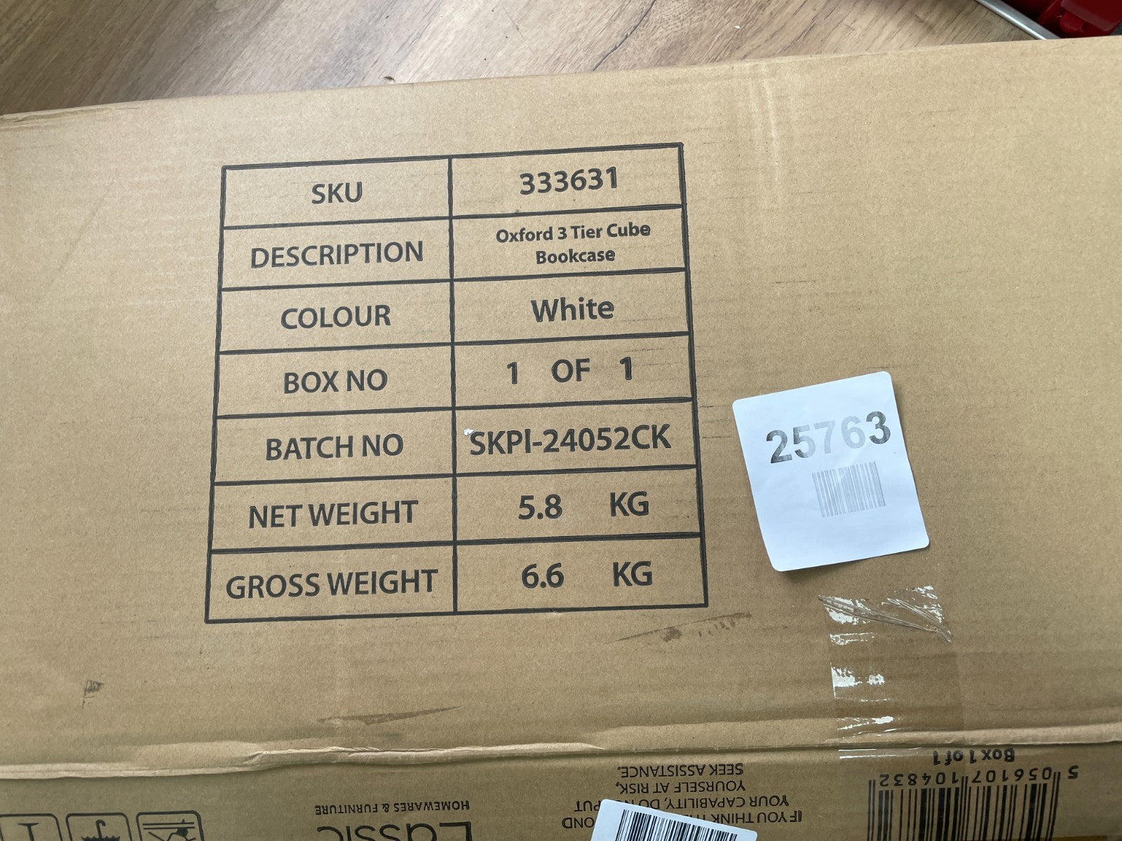 Oxford 3 tiier cube bookcase
