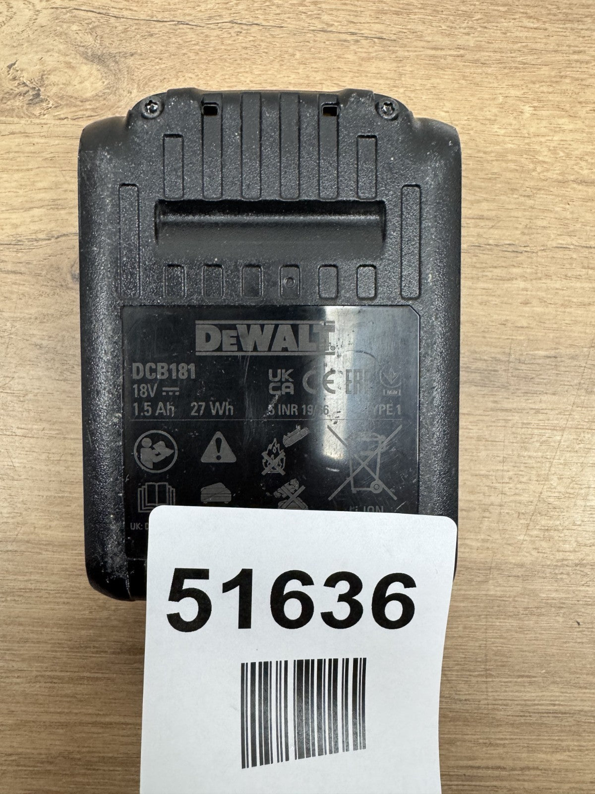 DEWALT DCB181 18V 1.5AH XR LI-ION BATTERY