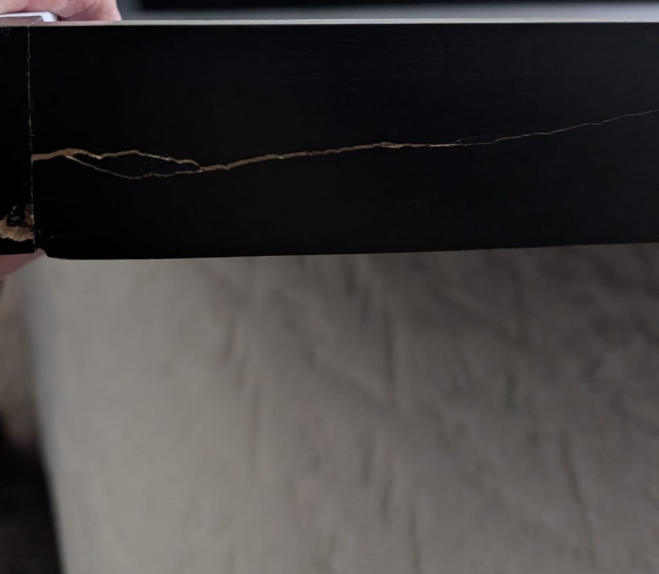 Hanobe Square Large Ottoman Tray: Damaged