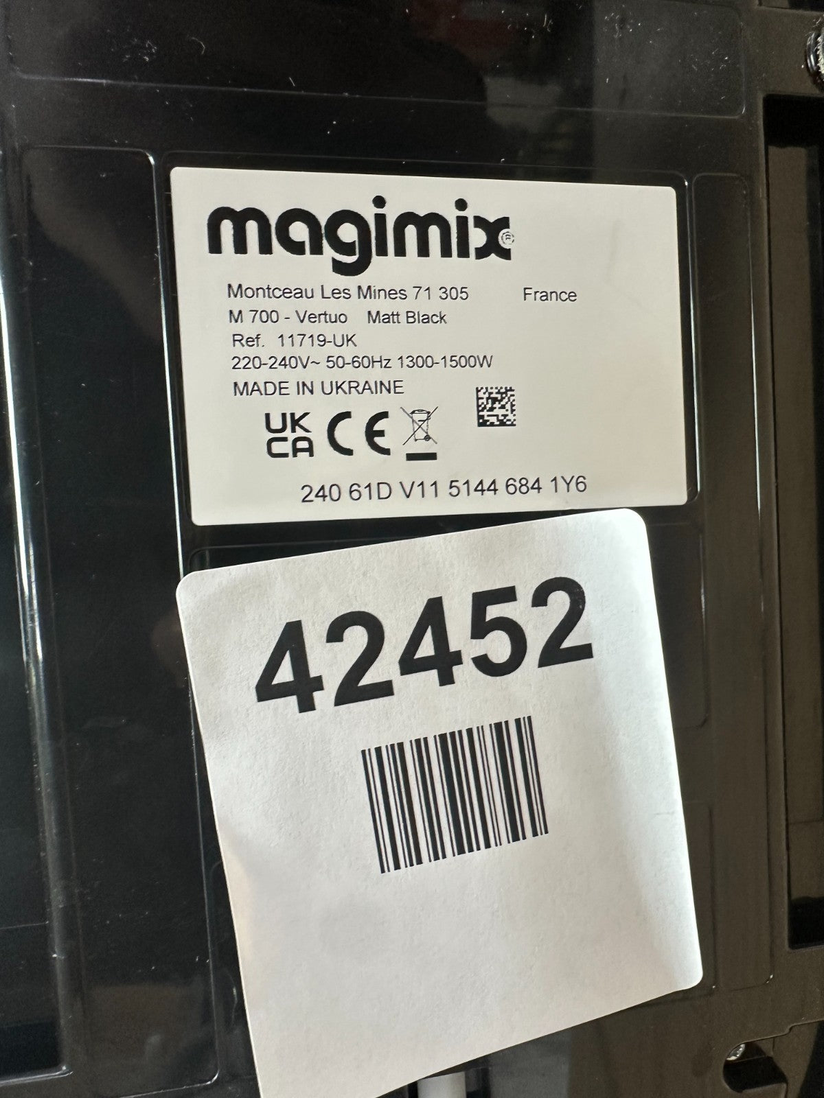 Magimix M700 Vertuo Coffee Maker