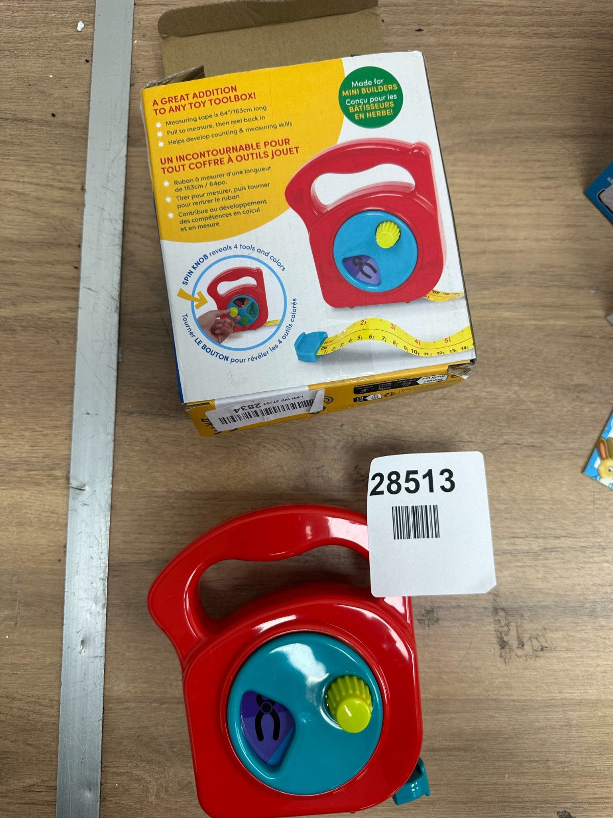 Battat Toy Measuring Tape Working Reel & Easy Hold Handle Tool Discovery