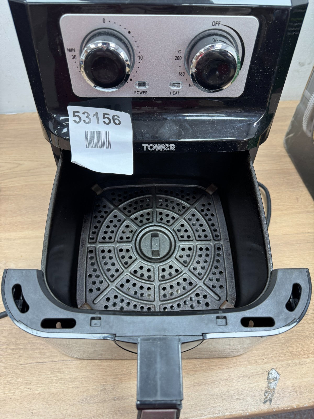 Tower T17090 Vortx Manual Air Fryer - Black, 5L