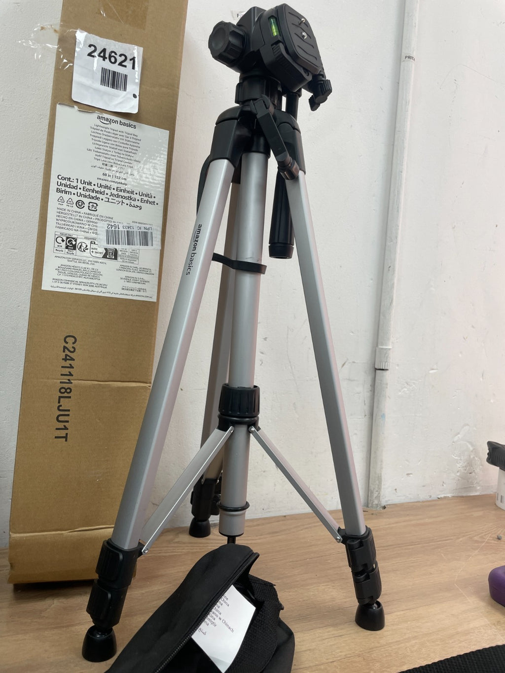 AmazonBasics 60 Inch Lightweight Tripod With Bag — New (other) (photo 2)