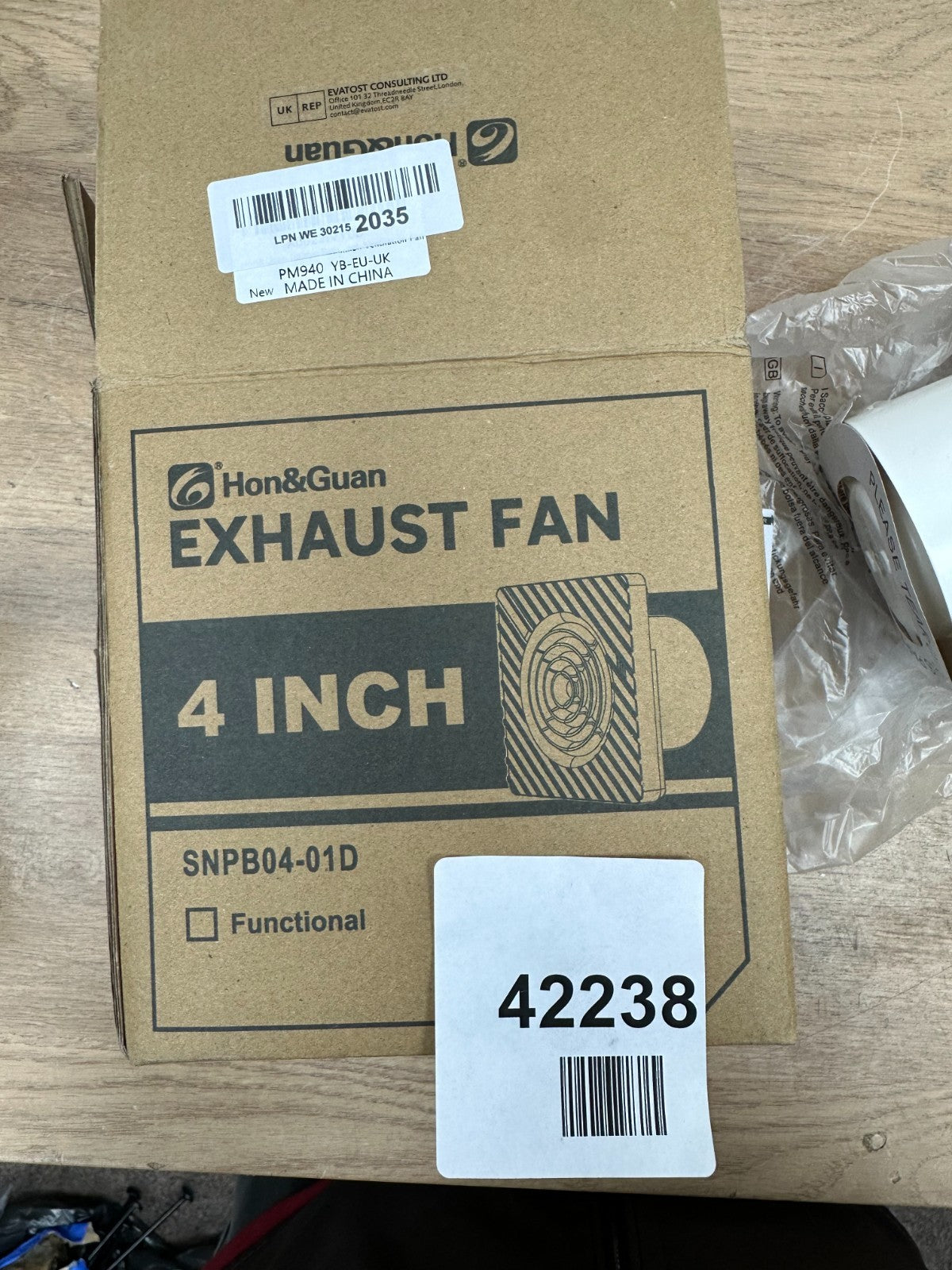Hon&Guan Smart 102mm Bathroom Extractor Fan 4"