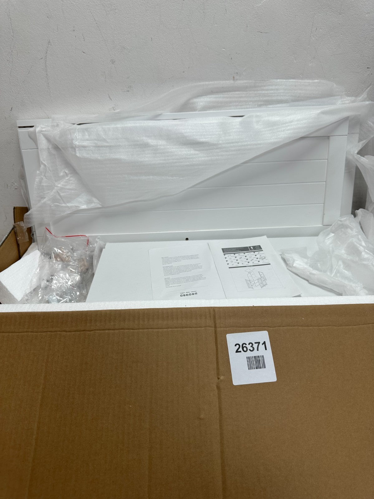 Bathroom Wall Cabinet 2 Door - White