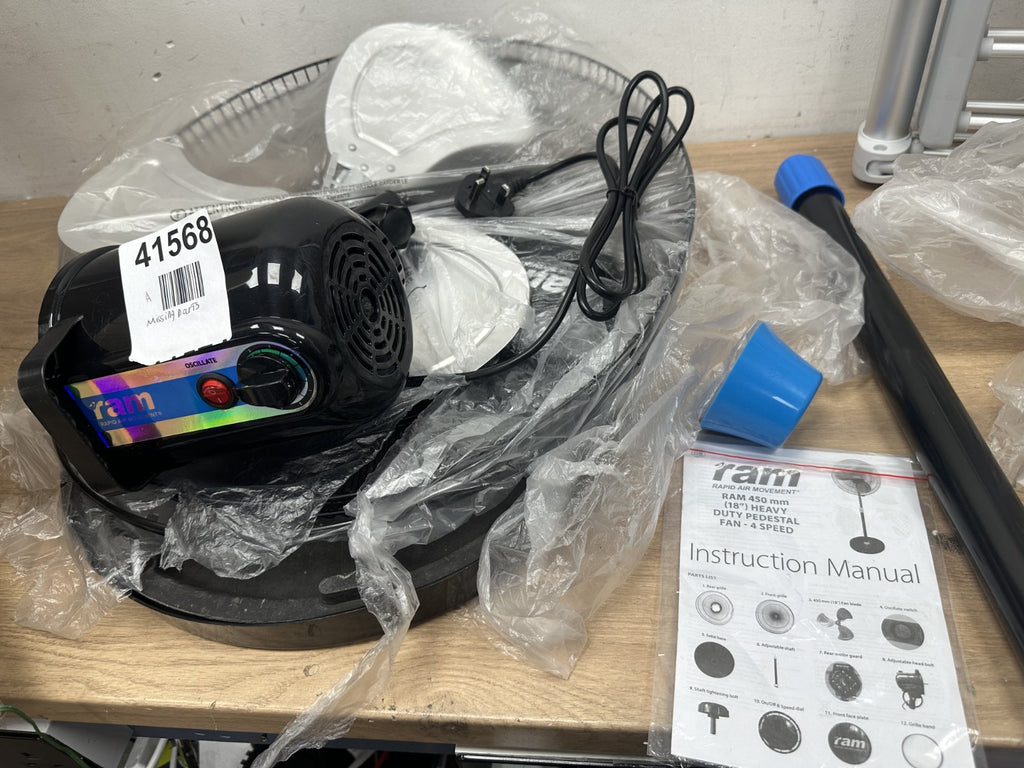 RAM 450mm (18") Heavy Duty Wall Fan - 3 Speed — New (other) (photo 3)