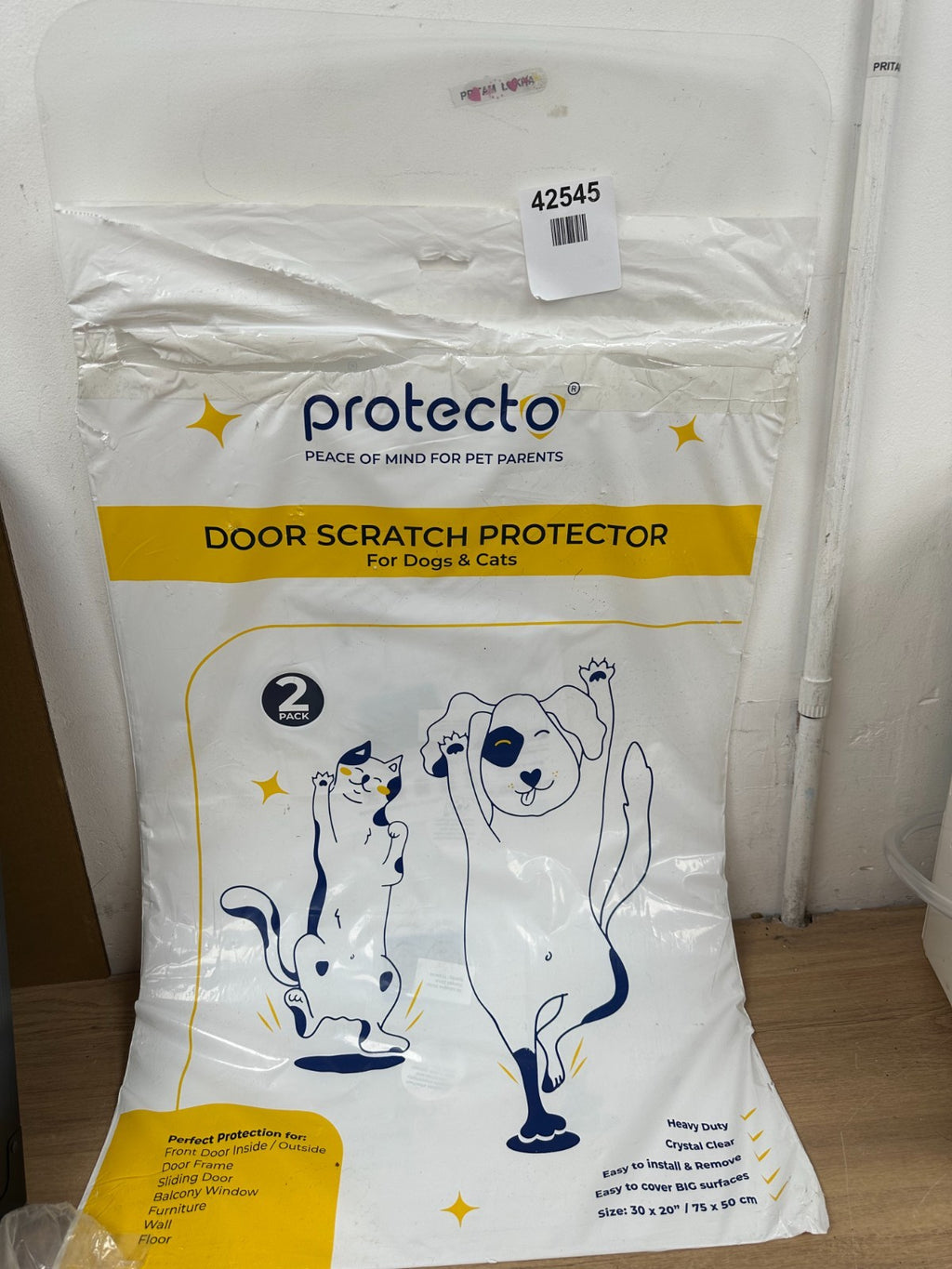 PROTECTO Door Scratch Protector Dog Anti-Scratch Guard for Furniture, Window