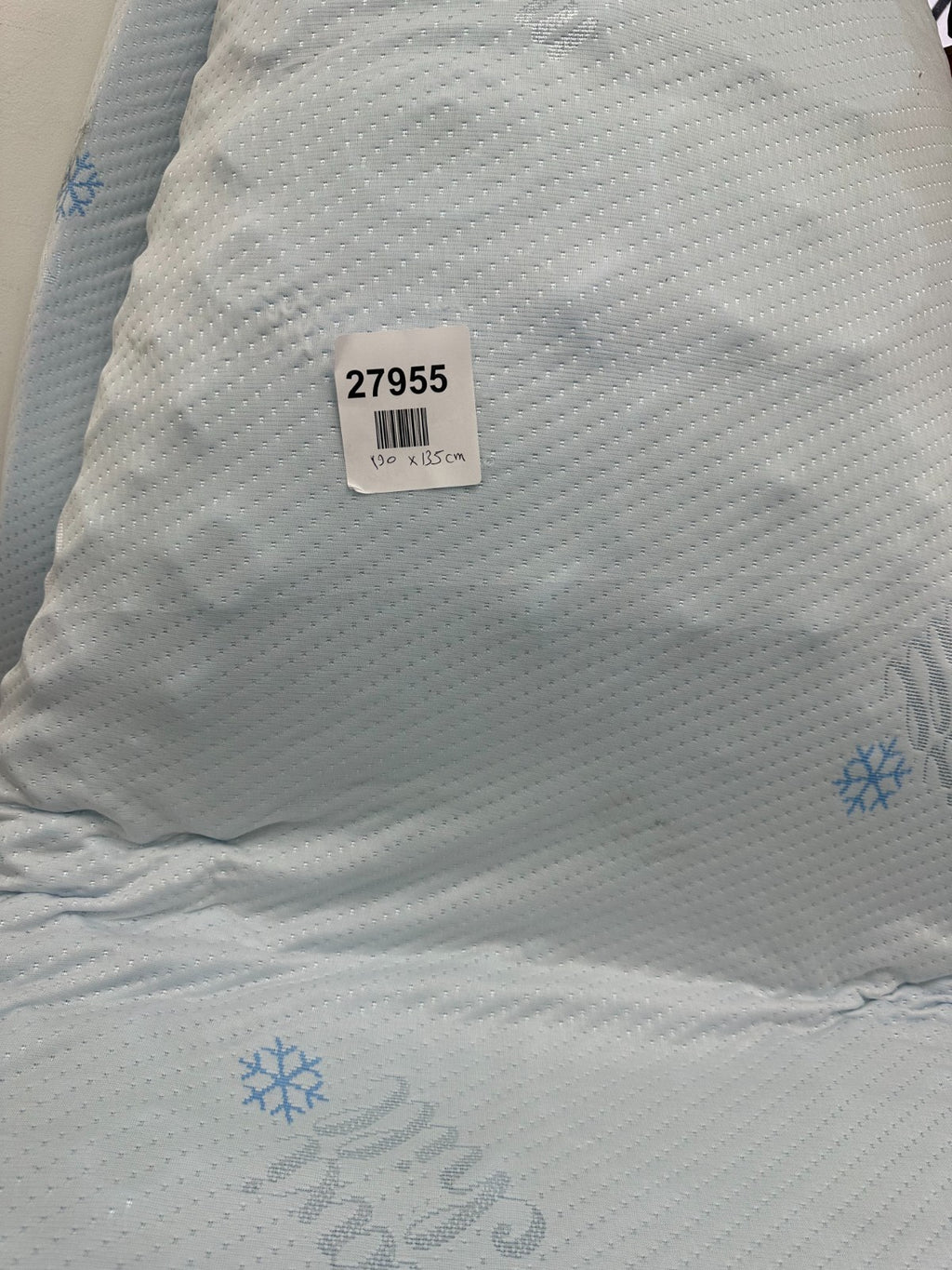 CloudComfort Mattress Topper with Summer and Winter Side, 7 Zones, 7 cm Height,